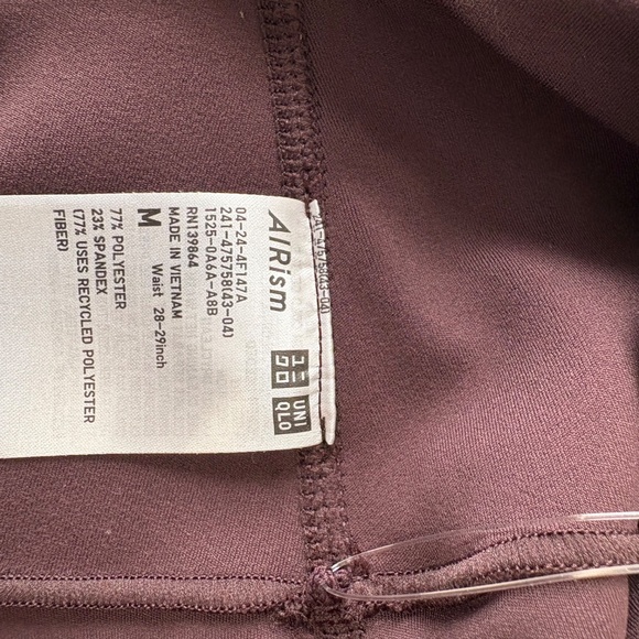 NWT Uniqlo AIRism Flare Pants Chocolate Brown- M - Picture 7 of 12